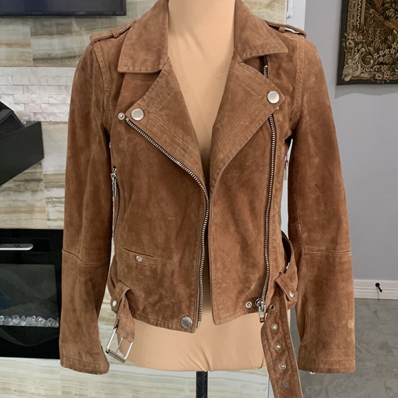 BLANKNYC Suede Moto Jacket Size XS‎ Coffee Bean Brown - Picture 9 of 12